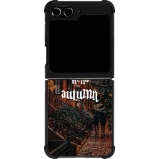 Coque Samsung Galaxy Z Flip5 - Silicone rigide noir Autumn 25 Hello autumn