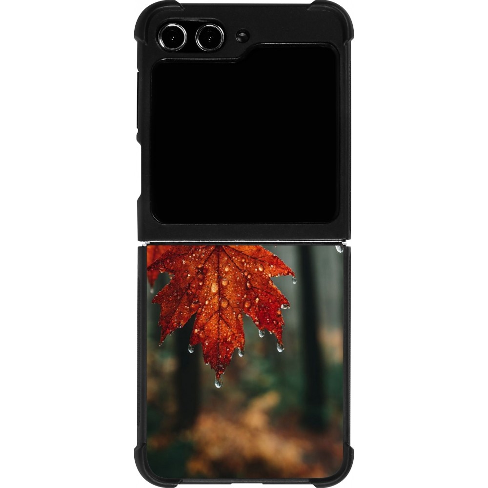 Coque Samsung Galaxy Z Flip5 - Silicone rigide noir Autumn 25 Rain