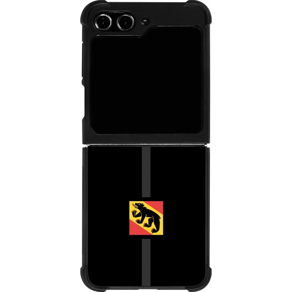 Coque Samsung Galaxy Z Flip5 - Silicone rigide noir Canton BE noir