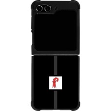 Coque Samsung Galaxy Z Flip5 - Silicone rigide noir Canton BL noir