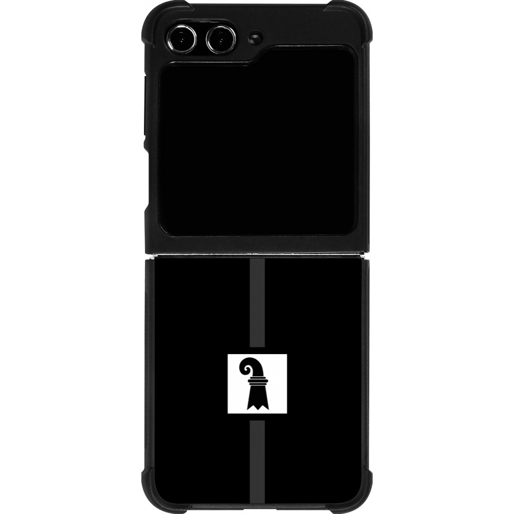 Coque Samsung Galaxy Z Flip5 - Silicone rigide noir Canton BS noir