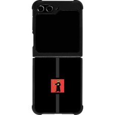 Coque Samsung Galaxy Z Flip5 - Silicone rigide noir Canton GL noir