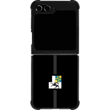 Coque Samsung Galaxy Z Flip5 - Silicone rigide noir Canton GR noir
