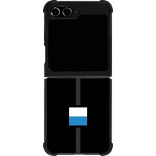 Coque Samsung Galaxy Z Flip5 - Silicone rigide noir Canton LU noir