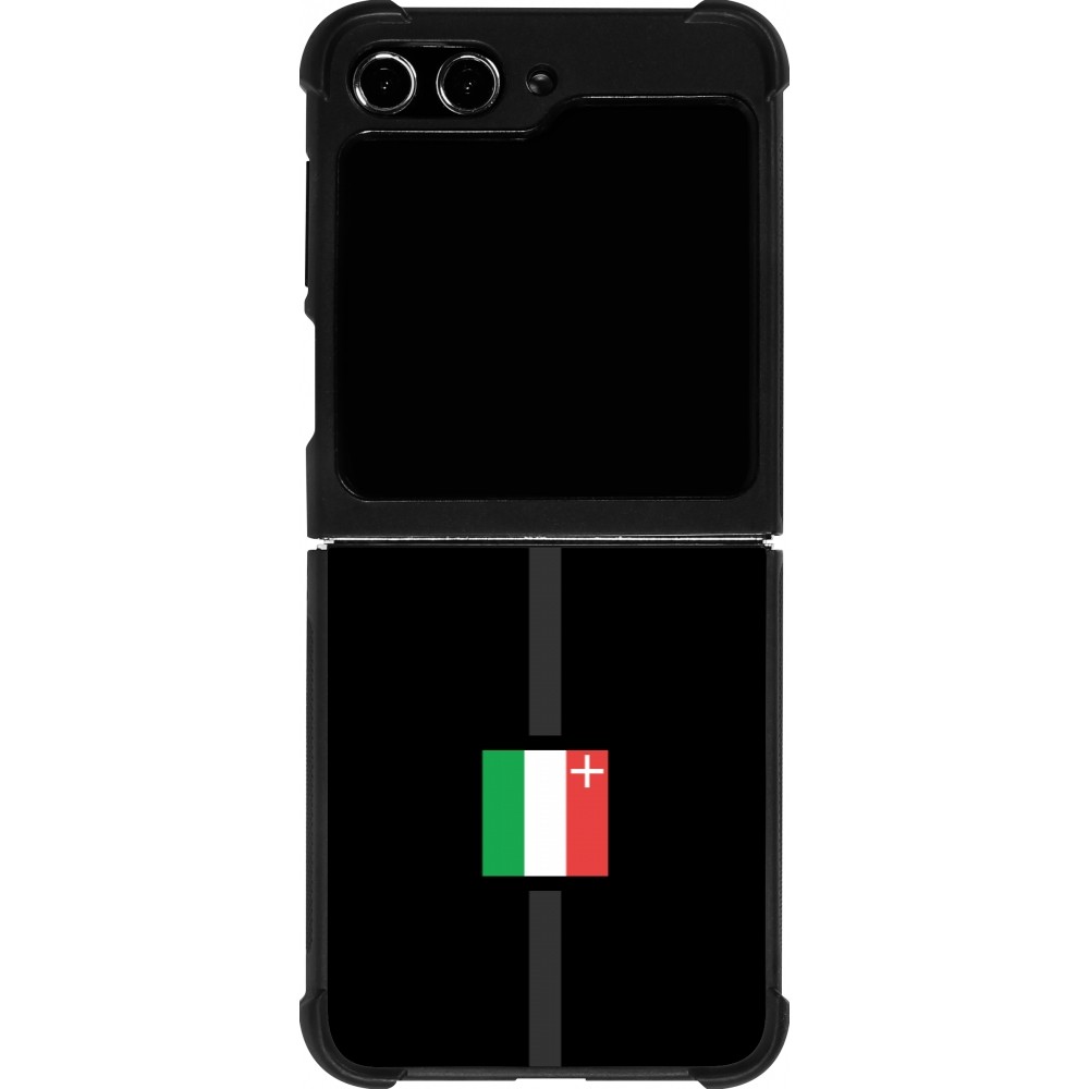 Coque Samsung Galaxy Z Flip5 - Silicone rigide noir Canton NE noir