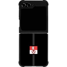 Coque Samsung Galaxy Z Flip5 - Silicone rigide noir Canton OW noir