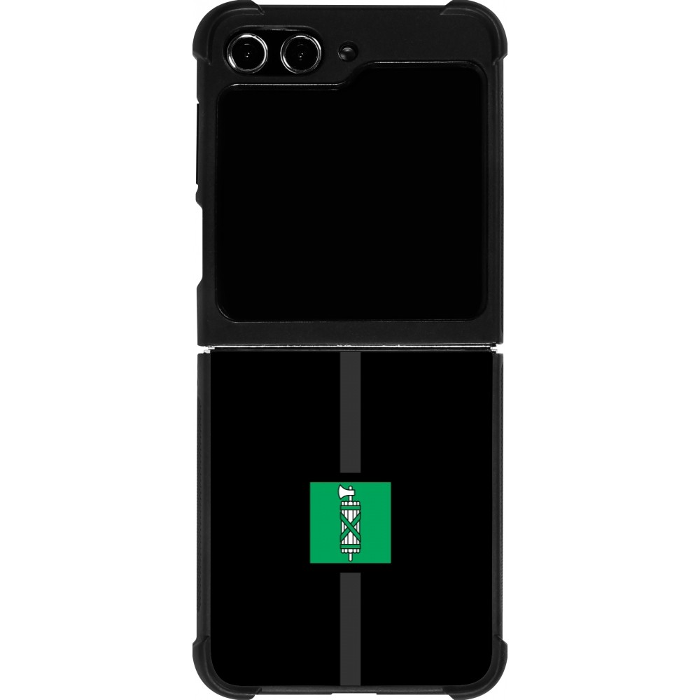 Coque Samsung Galaxy Z Flip5 - Silicone rigide noir Canton SG noir