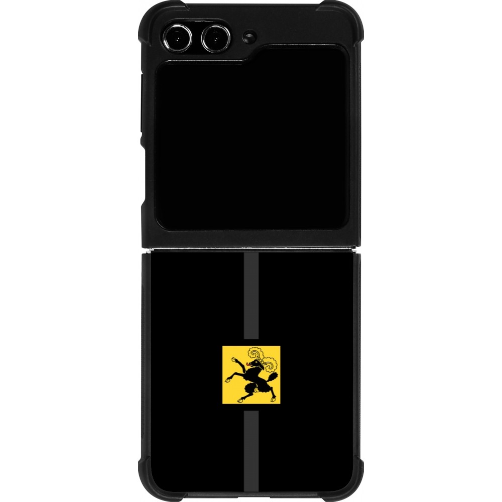 Coque Samsung Galaxy Z Flip5 - Silicone rigide noir Canton SH noir