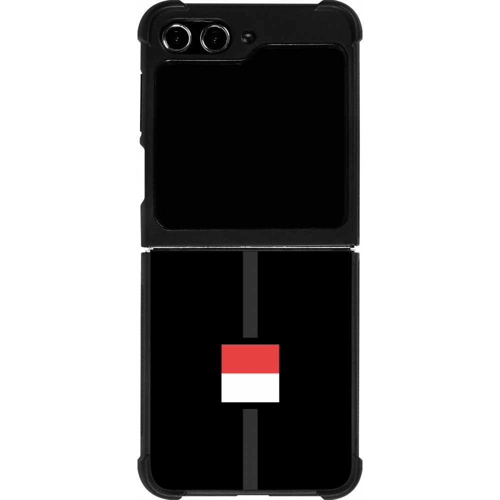 Coque Samsung Galaxy Z Flip5 - Silicone rigide noir Canton SO noir