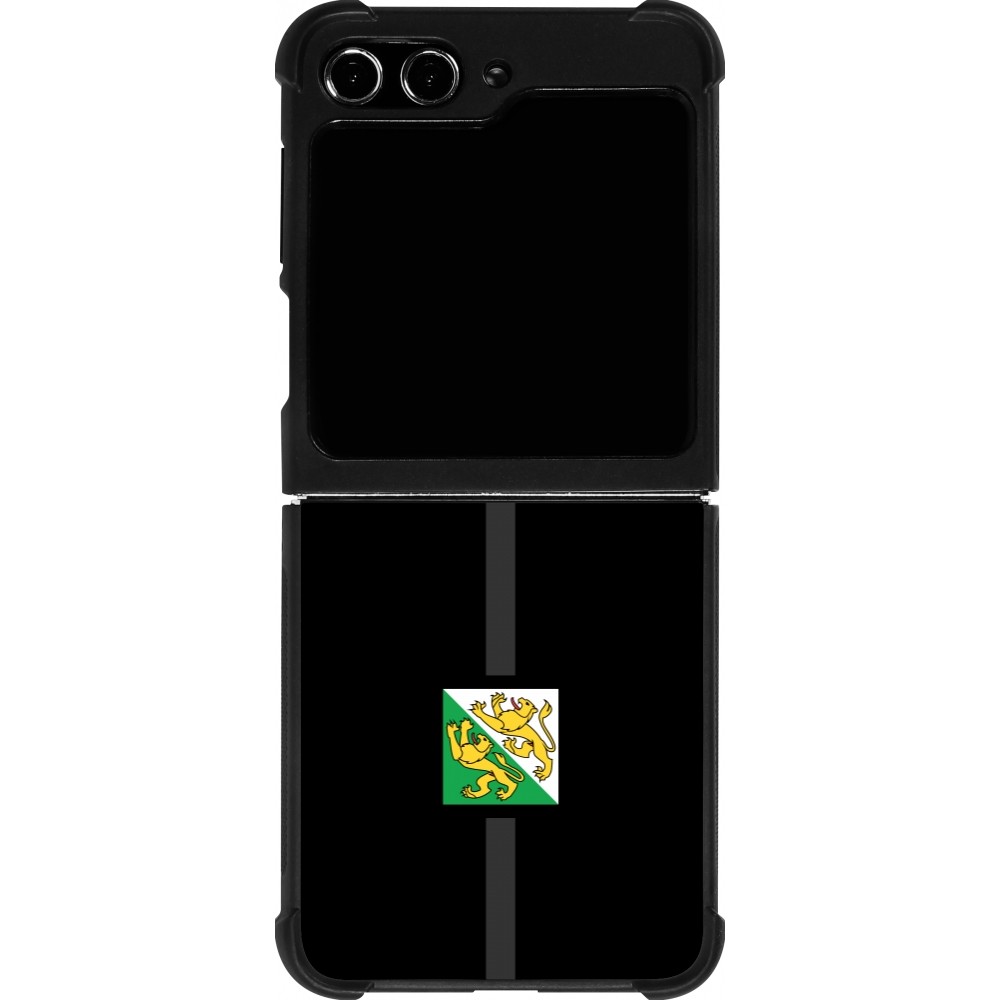 Coque Samsung Galaxy Z Flip5 - Silicone rigide noir Canton TG noir
