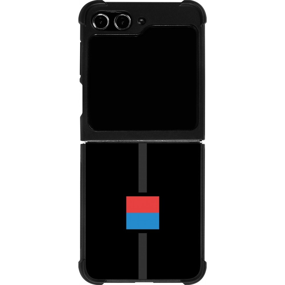 Coque Samsung Galaxy Z Flip5 - Silicone rigide noir Canton TI noir