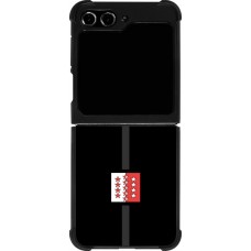 Coque Samsung Galaxy Z Flip5 - Silicone rigide noir Canton VS noir
