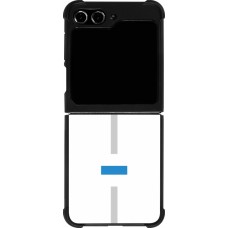 Coque Samsung Galaxy Z Flip5 - Silicone rigide noir Canton ZG blanc