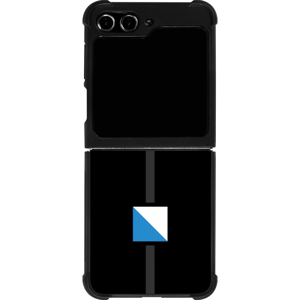 Coque Samsung Galaxy Z Flip5 - Silicone rigide noir Canton ZH noir