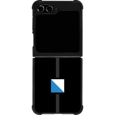 Coque Samsung Galaxy Z Flip5 - Silicone rigide noir Canton ZH noir