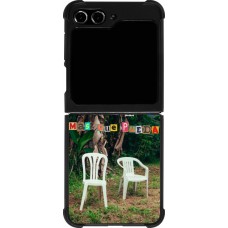 Samsung Galaxy Z Flip5 Case Hülle - Silikon schwarz Chairs DTMF