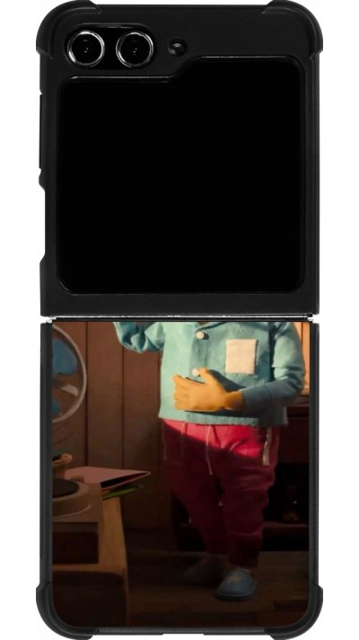 Samsung Galaxy Z Flip5 Case Hülle - Silikon schwarz Dancing frog DTMF