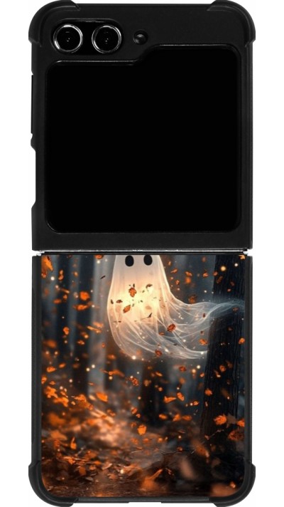 Samsung Galaxy Z Flip5 Case Hülle - Silikon schwarz Halloween 2025 Ghost in the forest