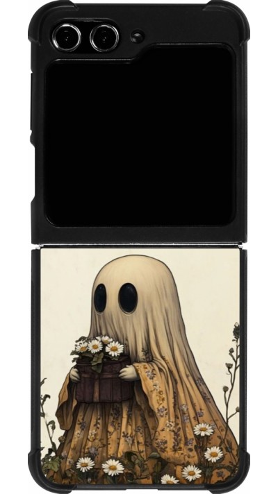 Samsung Galaxy Z Flip5 Case Hülle - Silikon schwarz Halloween 2025 Ghost gardener