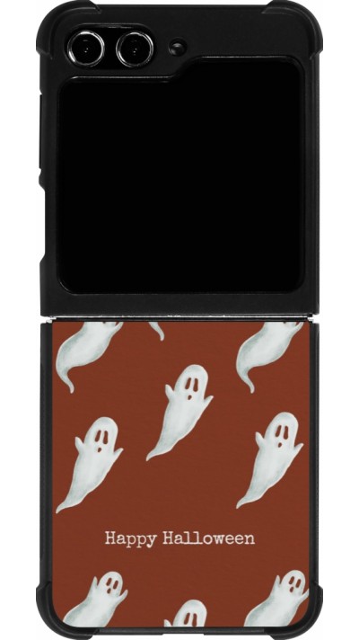 Samsung Galaxy Z Flip5 Case Hülle - Silikon schwarz Halloween 2025 Pattern of ghosts