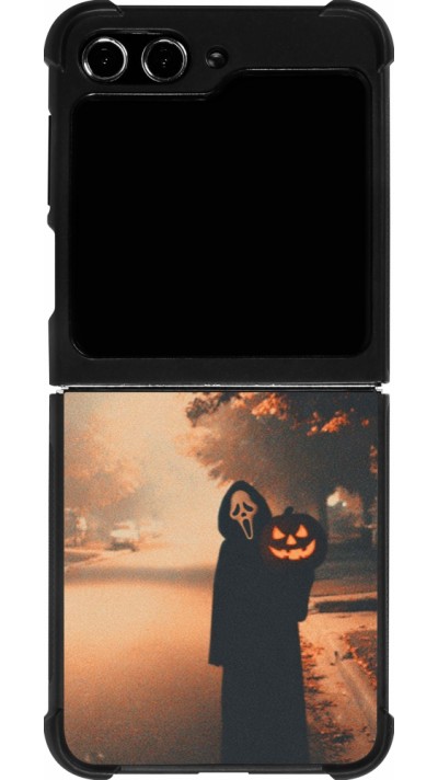 Samsung Galaxy Z Flip5 Case Hülle - Silikon schwarz Halloween 2025 Scream
