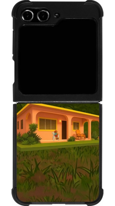 Samsung Galaxy Z Flip5 Case Hülle - Silikon schwarz Benitos house DTMF