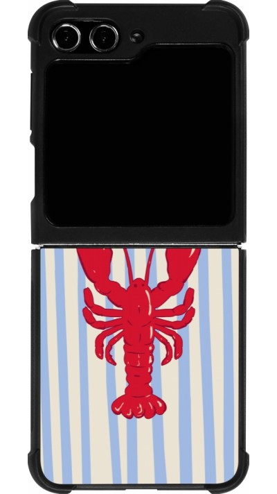 Coque Samsung Galaxy Z Flip5 - Silicone rigide noir Red lobster 2026