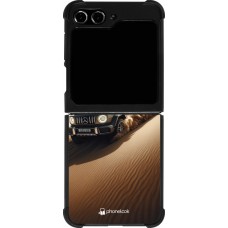 Coque Samsung Galaxy Z Flip5 - Silicone rigide noir Mercedes G Drift Desert