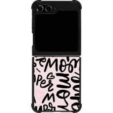 Samsung Galaxy Z Flip5 Case Hülle - Silikon schwarz Mom 2024 Super mom