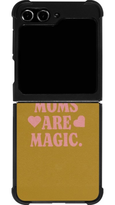 Samsung Galaxy Z Flip5 Case Hülle - Silikon schwarz Mom 2026 Are Magic