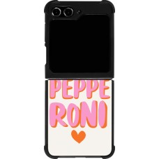 Samsung Galaxy Z Flip5 Case Hülle - Silikon schwarz Pizza pepperoni 2026