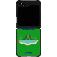 Samsung Galaxy Z Flip5 Case Hülle - Silikon schwarz Pop Summer Destination Ibiza