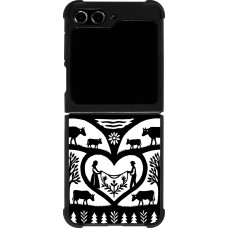 Coque Samsung Galaxy Z Flip5 - Silicone rigide noir Poya Suisse 2