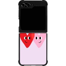 Samsung Galaxy Z Flip5 Case Hülle - Silikon schwarz Saint Valentines Day 26 Heart