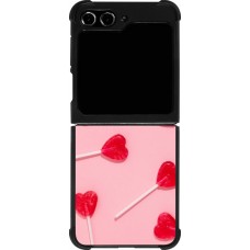 Samsung Galaxy Z Flip5 Case Hülle - Silikon schwarz Saint Valentines Day 26 Lollipop