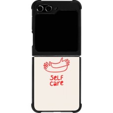 Samsung Galaxy Z Flip5 Case Hülle - Silikon schwarz Saint Valentines Day 26 Self love self care