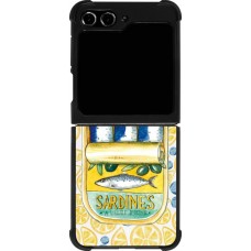 Samsung Galaxy Z Flip5 Case Hülle - Silikon schwarz Sardines in oil 2026