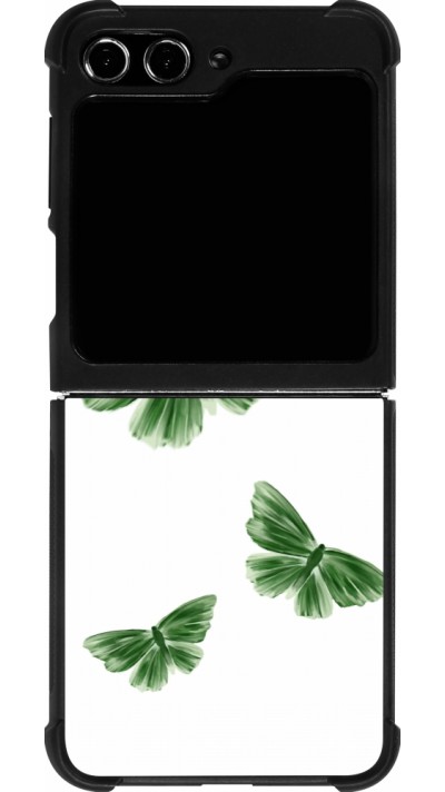 Samsung Galaxy Z Flip5 Case Hülle - Silikon schwarz Butterflies Spring 2026