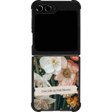 Samsung Galaxy Z Flip5 Case Hülle - Silikon schwarz Full Bloom Spring 2026