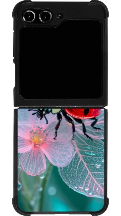 Samsung Galaxy Z Flip5 Case Hülle - Silikon schwarz Ladybird in bloom Spring 2026