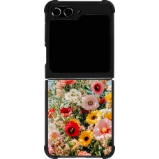 Samsung Galaxy Z Flip5 Case Hülle - Silikon schwarz Spring flowers Spring 2026