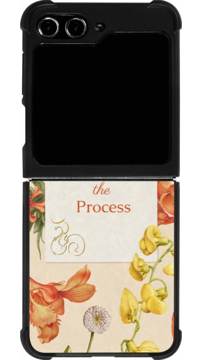 Samsung Galaxy Z Flip5 Case Hülle - Silikon schwarz Trust the process Spring 2026