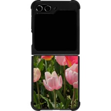 Samsung Galaxy Z Flip5 Case Hülle - Silikon schwarz Tulips Spring 2026