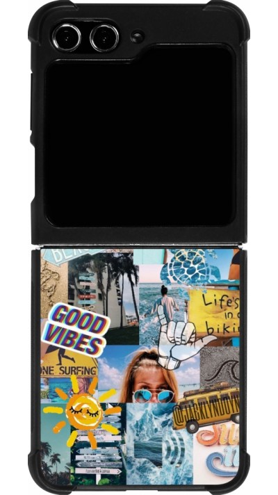 Coque Samsung Galaxy Z Flip5 - Silicone rigide noir Summer 2021 15