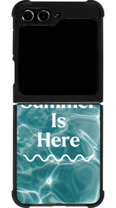 Coque Samsung Galaxy Z Flip5 - Silicone rigide noir Summer 2025 Summer is here