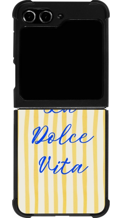 Coque Samsung Galaxy Z Flip5 - Silicone rigide noir The good life 2026