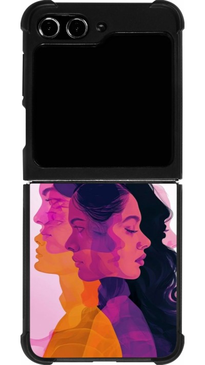 Coque Samsung Galaxy Z Flip5 - Silicone rigide noir Womens day 2026 10