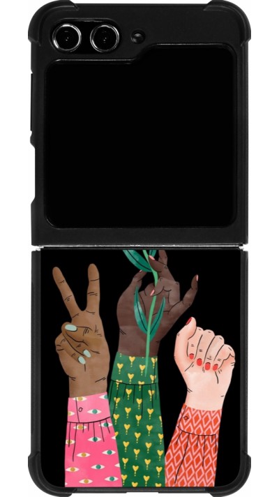 Coque Samsung Galaxy Z Flip5 - Silicone rigide noir Womens day 2026 2