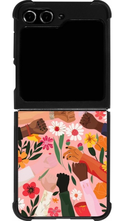 Coque Samsung Galaxy Z Flip5 - Silicone rigide noir Womens day 2026 8