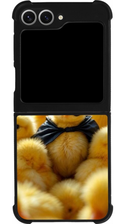 Coque Samsung Galaxy Z Flip6 - Silicone rigide noir Easter 2026 Chicken Batman